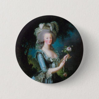 Marie Antoinette with the Rose by Elisabeth Lebrun 6 Cm Round Badge