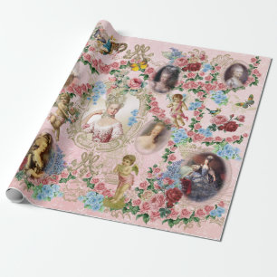 Marie Antoinette Wrapping Paper Rose of Versailles
