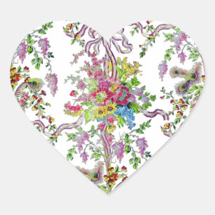 Marie Antoinette's Boudoir Heart Sticker