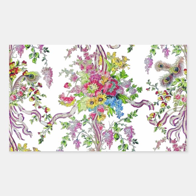 Marie Antoinette's Boudoir Rectangular Sticker (Front)