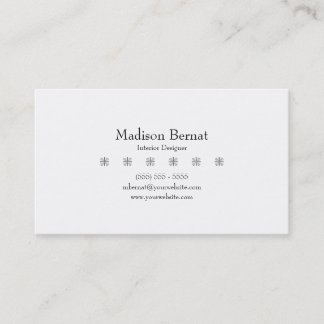 Marie - Black Business Card