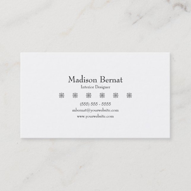 Marie - Black Business Card (Front)