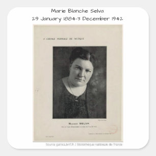Marie Blanche Selva Square Sticker