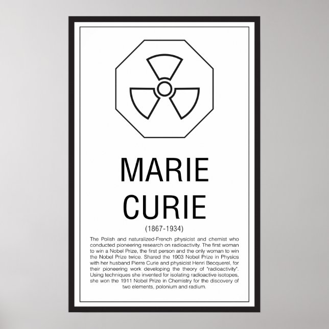 Marie Curie Poster (Front)