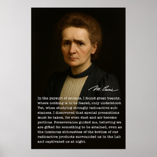 Marie Curie – Sacrifice and the Glow of Discovery Poster