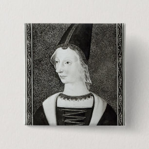 Marie d'Anjou Queen of France 15 Cm Square Badge