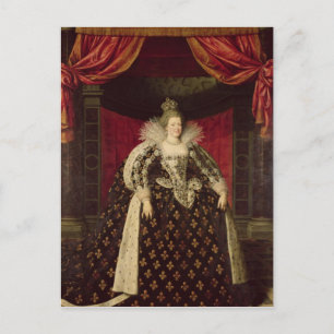 Marie de Medici in Coronation Robes, c.1610 Postcard