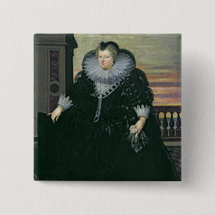 Marie de Medici  Queen of France, 1617 15 Cm Square Badge