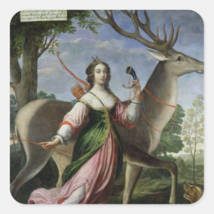 Marie de Rohan-Montbazon  Duchess of Chevreuse Square Sticker