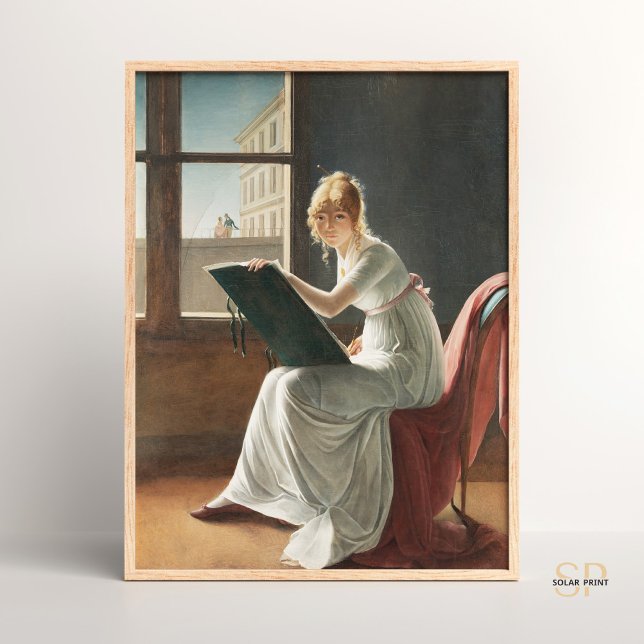 Marie-Denise Villers Young Woman Drawing Paintings Poster (Creator Uploaded)