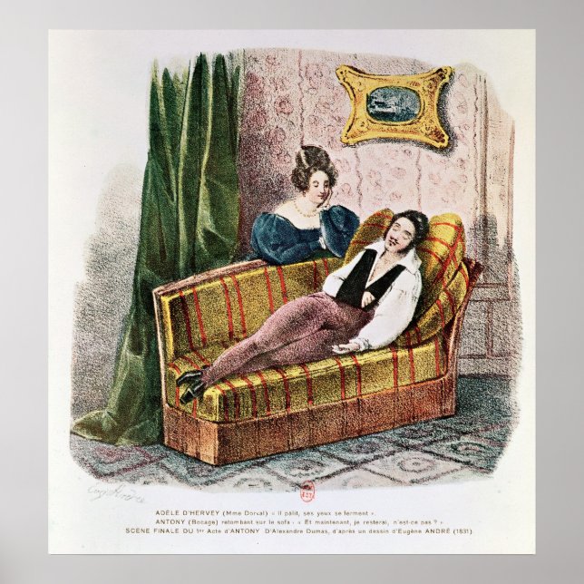 Marie Dorval  in the role of Adele d'Hervey Poster (Front)