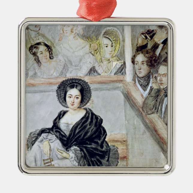 Marie Duplessis  at the Theatre Metal Tree Decoration (Front)