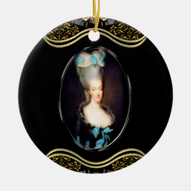Marie Fairdaye Baroque Ceramic Tree Decoration (Front)