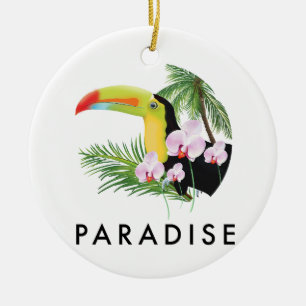 Marie Galante Guadeloupe logo Ceramic Tree Decoration