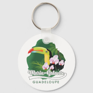 Marie Galante Guadeloupe logo Key Ring