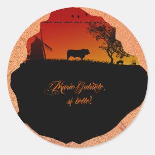 Marie-Galante island Classic Round Sticker