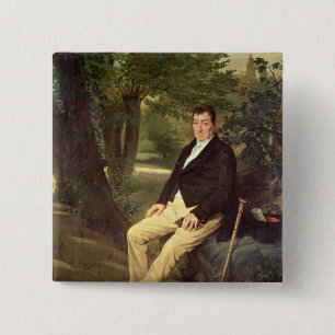 Marie-Joseph  Marquis de La Fayette 15 Cm Square Badge