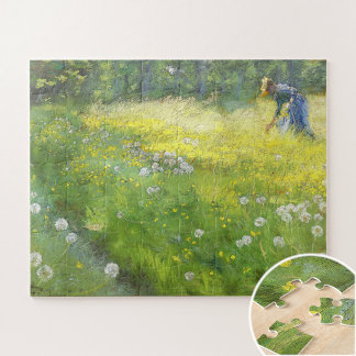 Marie Krøyer in the Garden at Skagen-PS Kroyer Jigsaw Puzzle