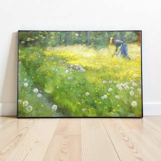 Marie Krøyer in the Garden at Skagen-PS Kroyer Poster