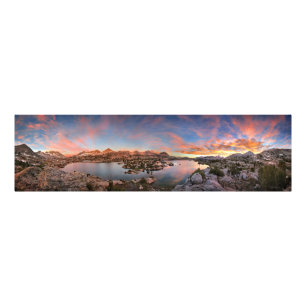 Marie Lake Sunrise Panorama - John Muir Trail Photo Print