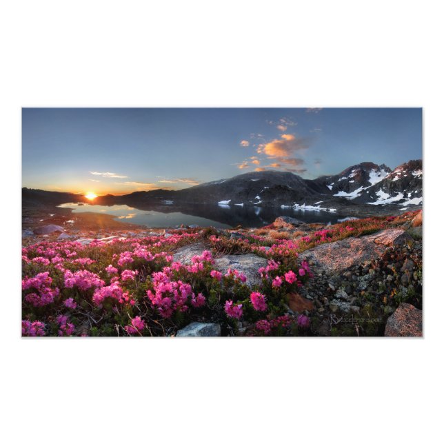 Marie Lakes Sunrise 2 - John Muir Trail - Sierra Photo Print (Front)