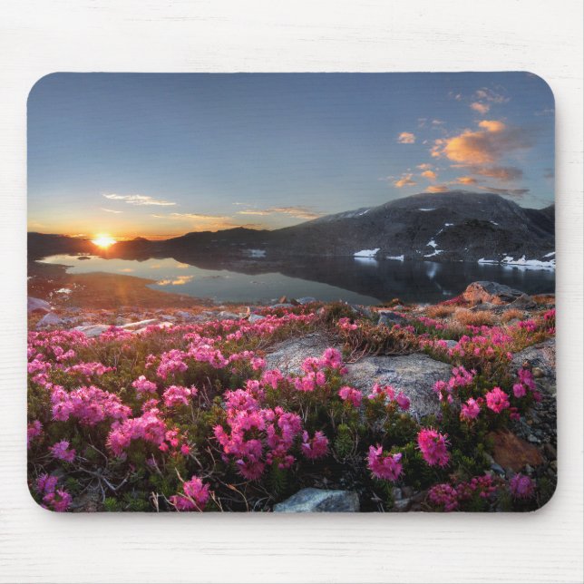 Marie Lakes Sunrise - John Muir Trail - Ansel Adam Mouse Mat (Front)