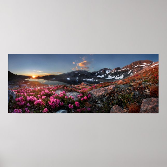 Marie Lakes Sunrise - John Muir Trail - Sierra Poster (Front)