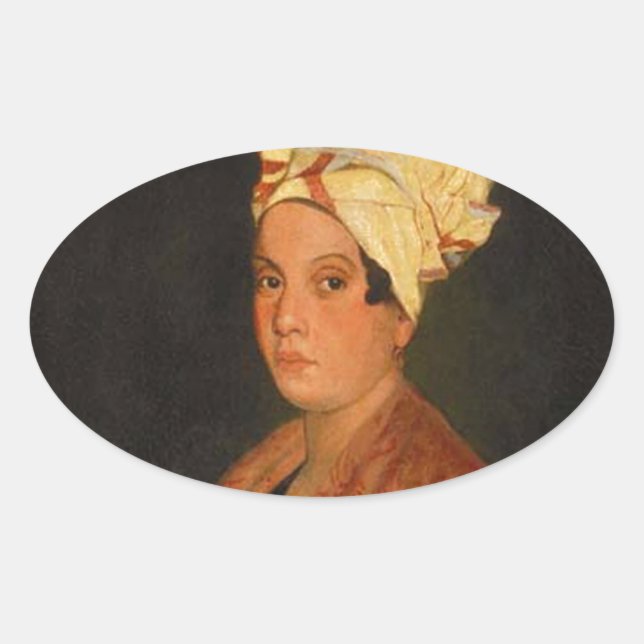 Marie Laveau: The Voodoo Queen Oval Sticker (Front)