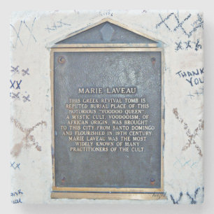 Marie Laveau Tomb,  Marie Laveau, New Orleans Stone Coaster