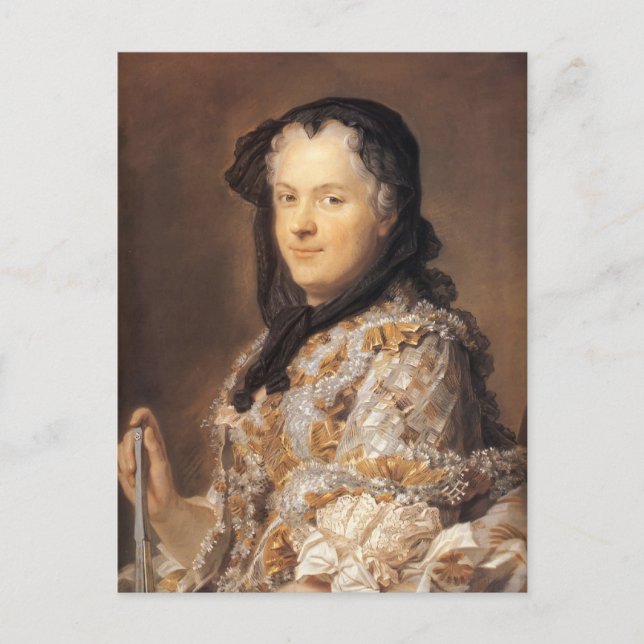 Marie Leszczynska by Maurice Quentin de La Tour Postcard (Front)