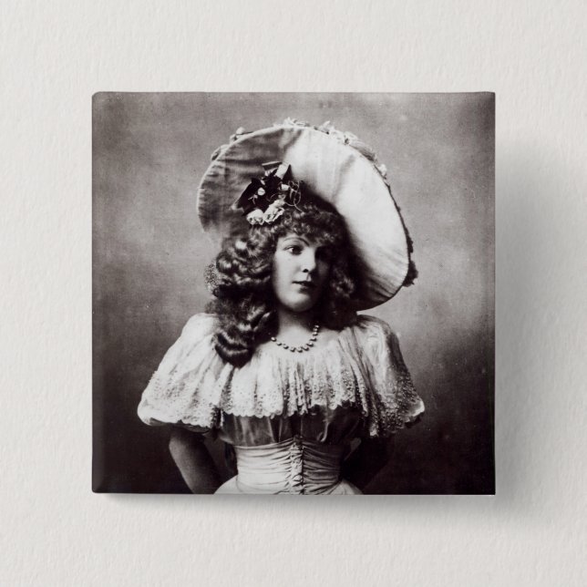 Marie Lloyd 15 Cm Square Badge (Front)