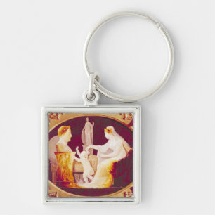 Marie-Louise of Austria guiding her son Key Ring