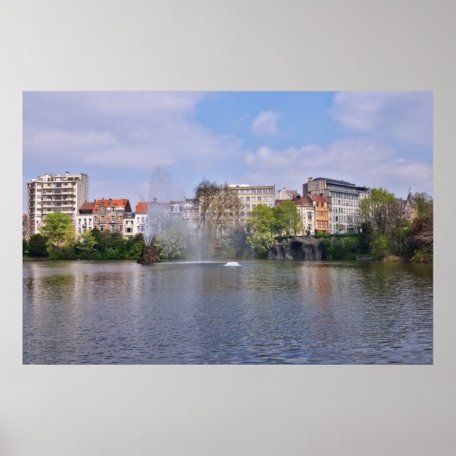 Marie-Louise Square in Brussels, Belgium Poster (Front)