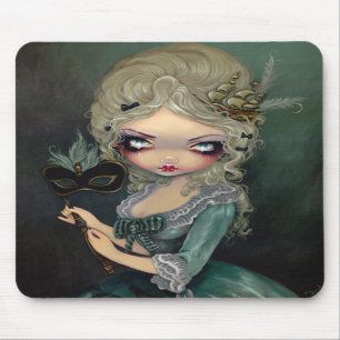 Marie Masquerade gothic Rococo Mousepad