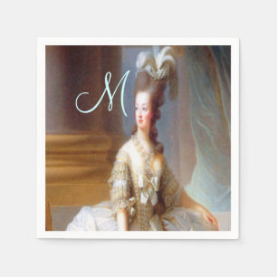 Marie Monogram Elegant French Chic Napkin