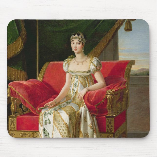 Marie Pauline Bonaparte  Princess Borghese, 1808 Mouse Mat (Front)