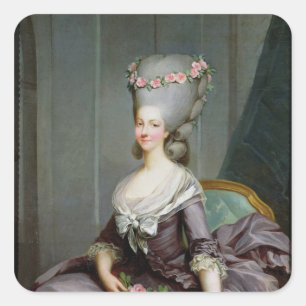 Marie-Therese de Savoie-Carignan  Princess Square Sticker
