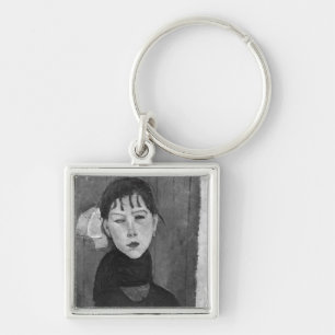 Marie, young woman of the people key ring