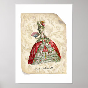 MarieAntoinette Manuscript Print