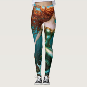 “Marielle” – Beautiful Dancing Mermaid Leggings