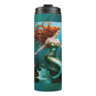 “Marielle” – Beautiful Dancing Mermaid Thermal Tumbler