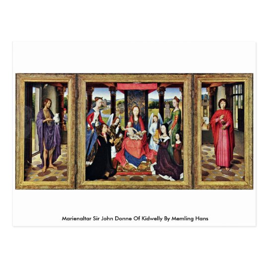 Marienaltar Sir John Donne Of Kidwelly Postcard