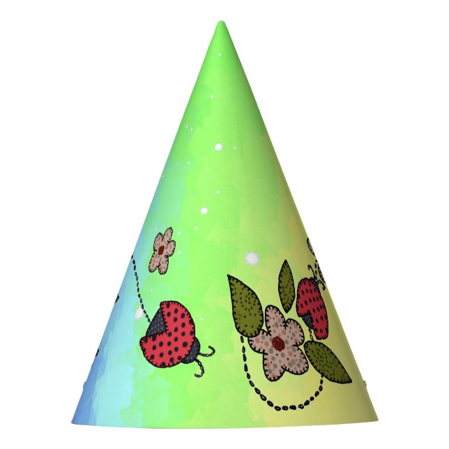 Marienkäfer Partyhütchen Party Hat (Front)