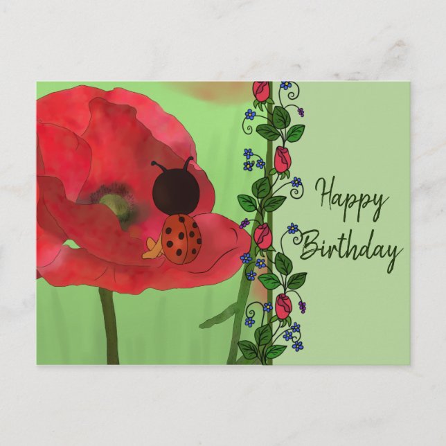 Marienkäfer Postcard (Front)