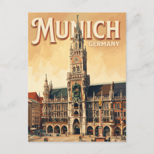 Marienplatz Munich Germany Postcard