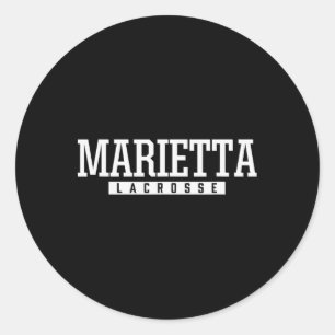 Marietta High School Lacrosse  Classic Round Sticker