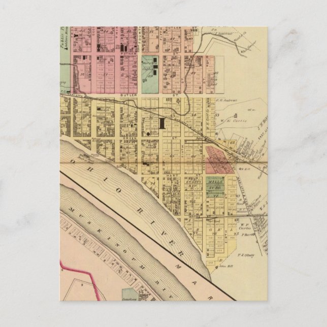 Marietta, Ohio Postcard (Front)