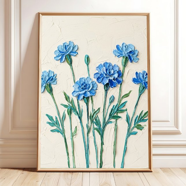 Marigold Blooms Minimalist Art Poster (Creator Uploaded)