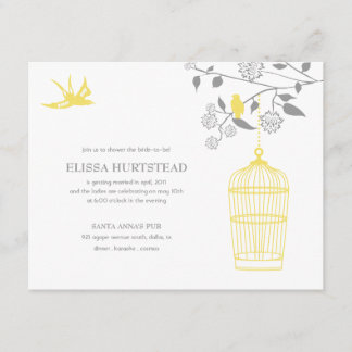 Marigold Bridal Shower Invitations