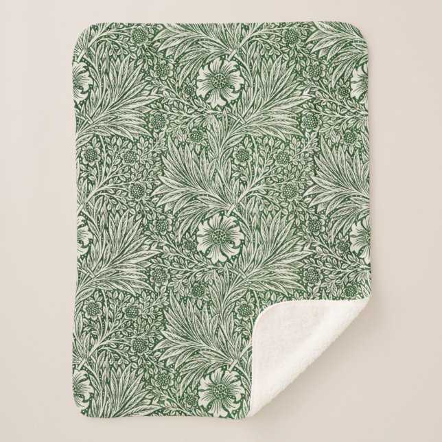 Marigold (by William Morris) Sherpa Blanket (Front)